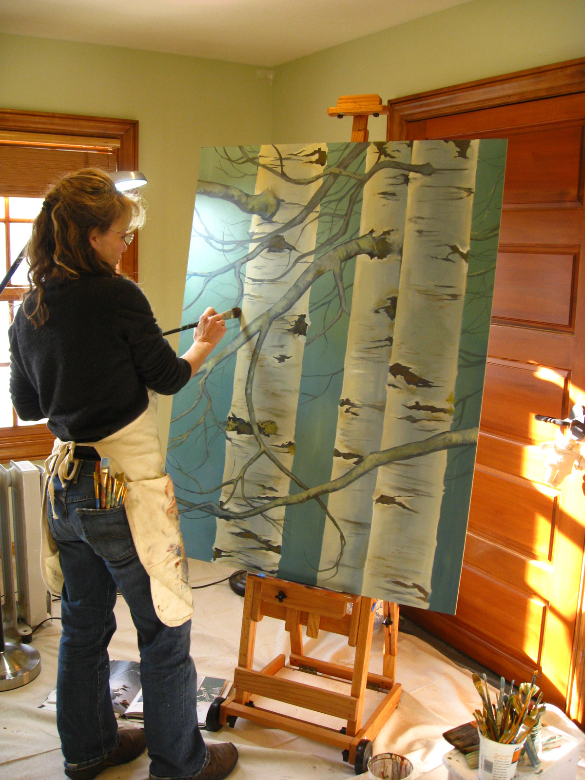aspen trees painting